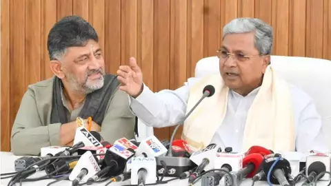కర్ణాటకలో నాయకత్వ మార్పు లేదు: సిద్ధరామయ్య, డీకే శివకుమార్