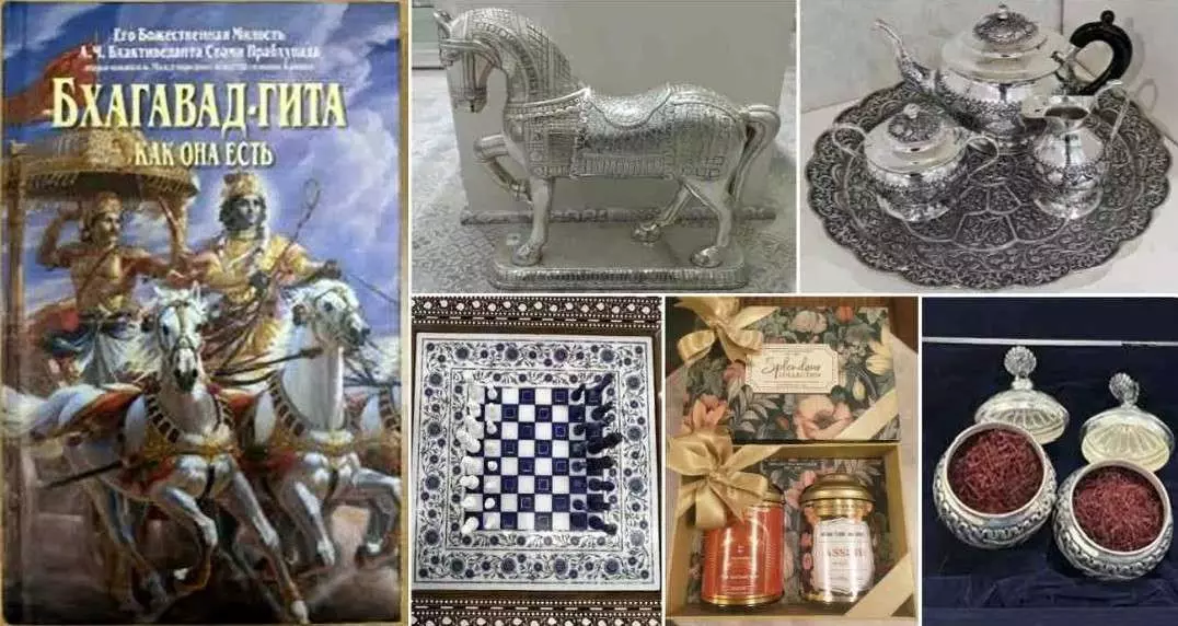 పుతిన్ కు గిప్ట్ గా భగవద్గీత, టీ, కుంకుమ పువ్వు