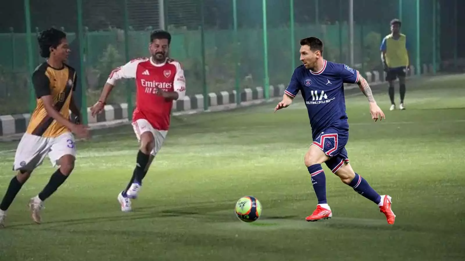 హైదరాబాద్ లో మెస్సీ మేనియా హైదరాబాద్ లో మెస్సీ మేనియా