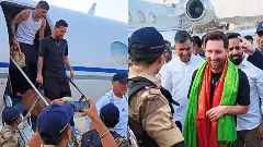 భాగ్యనగారికి చేరుకున్న మెస్సీ.. భాగ్యనగారికి చేరుకున్న మెస్సీ..