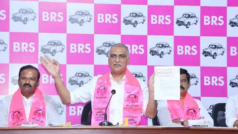 రేవంత్ ఏపీ జల దోపిడీకి సహకరిస్తున్నారు: హరీశ్ రావు