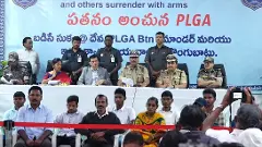 48 మంది మావోయిస్టులతో లొంగిపోయిన బర్సేదేవా, భారీ ఎన్ కౌంటర్