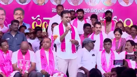 కాంగ్రెస్ పాలనలో రైతులు రోదిస్తున్నారు: కేటీఆర్