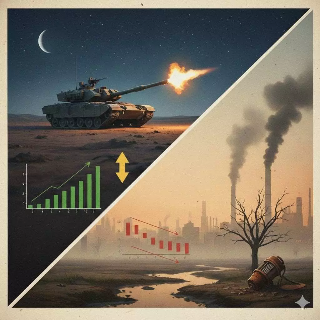 రక్షణ బడ్జెట్ పెరుగుతోంది! కాలుష్య నియంత్రణ బడ్జెట్ తగ్గుతోంది!