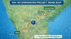 NH-167: హైదరాబాద్–గోవా ప్రయాణానికి గేమ్‌చేంజర్