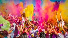 Holi celebration in Telangana