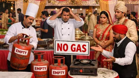 మ్యారెేజ్ రిసెప్షన్లపై గ్యాస్ బండ దెబ్బ
