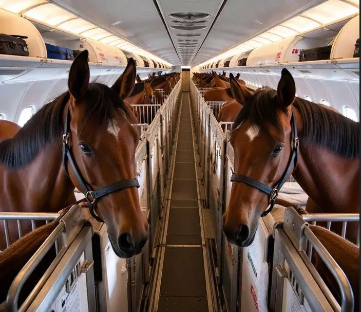 ప్రత్యేక విమానాల్లో గుర్రాలను విదేశాలకు పంపిన ఖతార్ ప్రత్యేక విమానాల్లో గుర్రాలను విదేశాలకు పంపిన ఖతార్