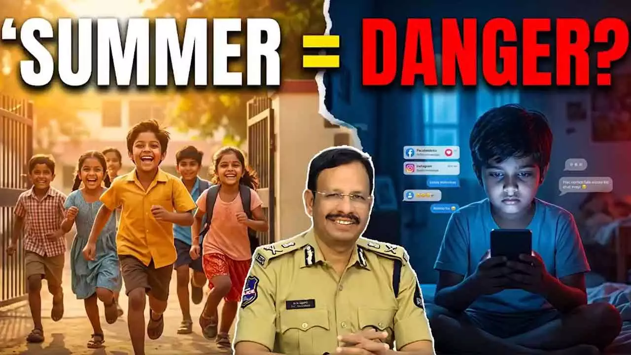 పిల్లల వేసవి సెలవులు గ్యాడ్జెట్స్తో కాదు.. పేరెంట్స్తో గడవాలి: సజ్జనార్ పిల్లల వేసవి సెలవులు గ్యాడ్జెట్స్తో కాదు.. పేరెంట్స్తో గడవాలి: సజ్జనార్